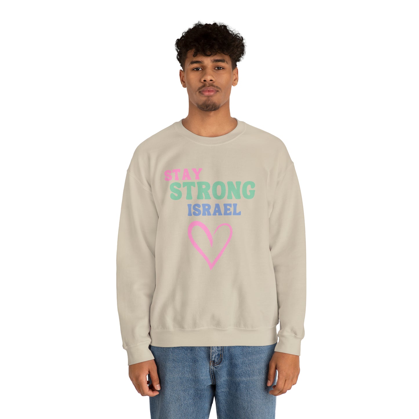 Stay Strong Israel Unisex Heavy Blend Crewneck Sweatshirt