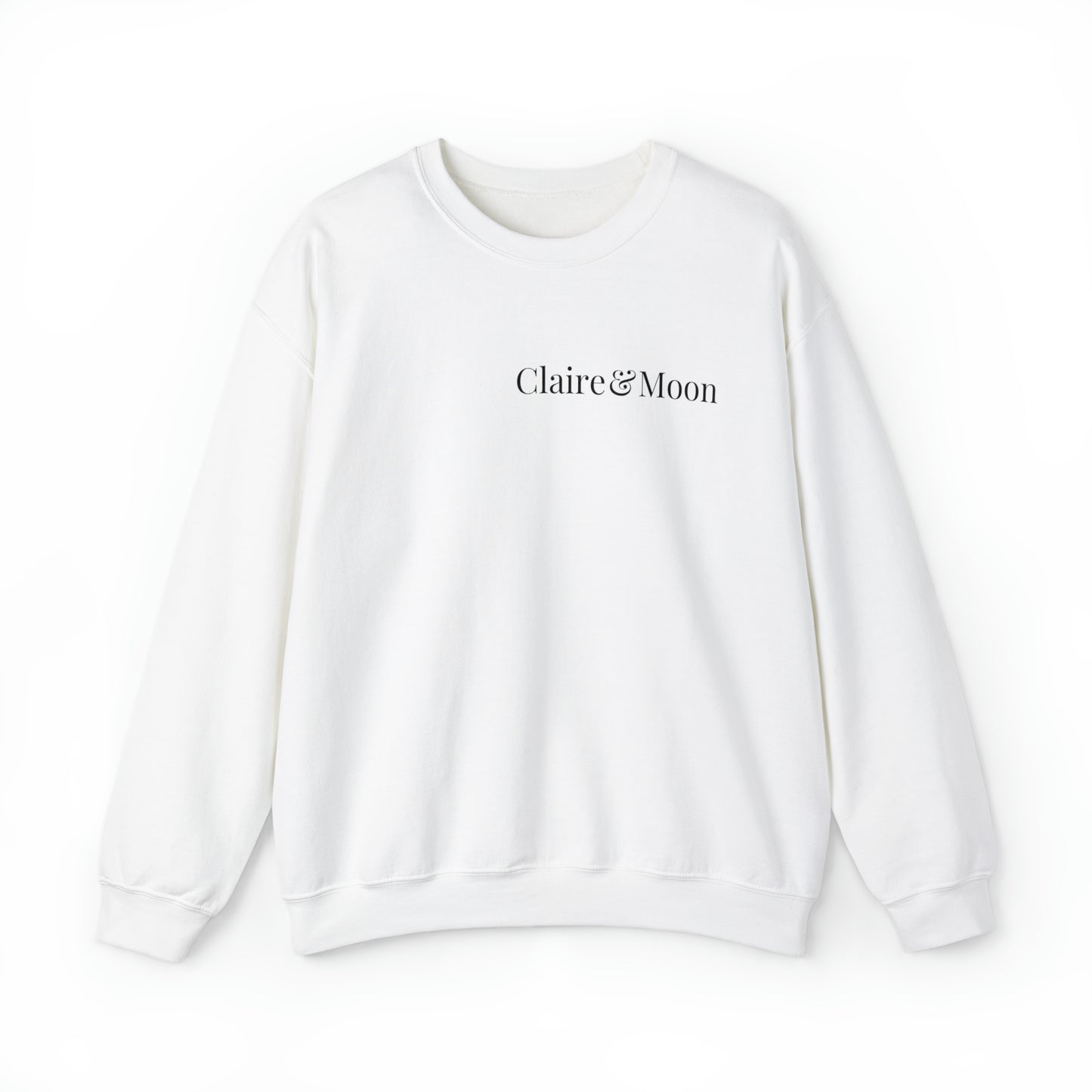 Claireandmoon Black Logo Unisex Heavy Blend™ Crewneck Sweatshirt