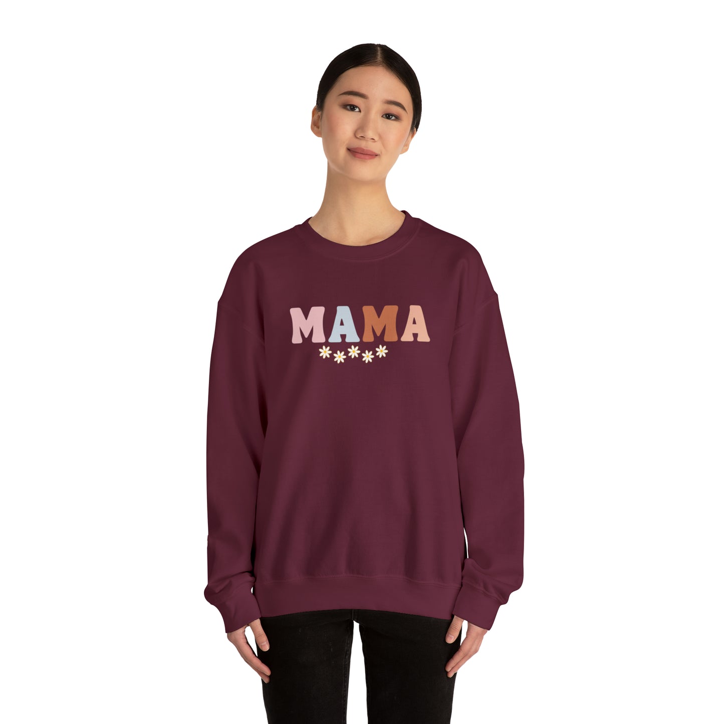 Mama Daisy Unisex Heavy Blend  Crewneck Sweatshirt