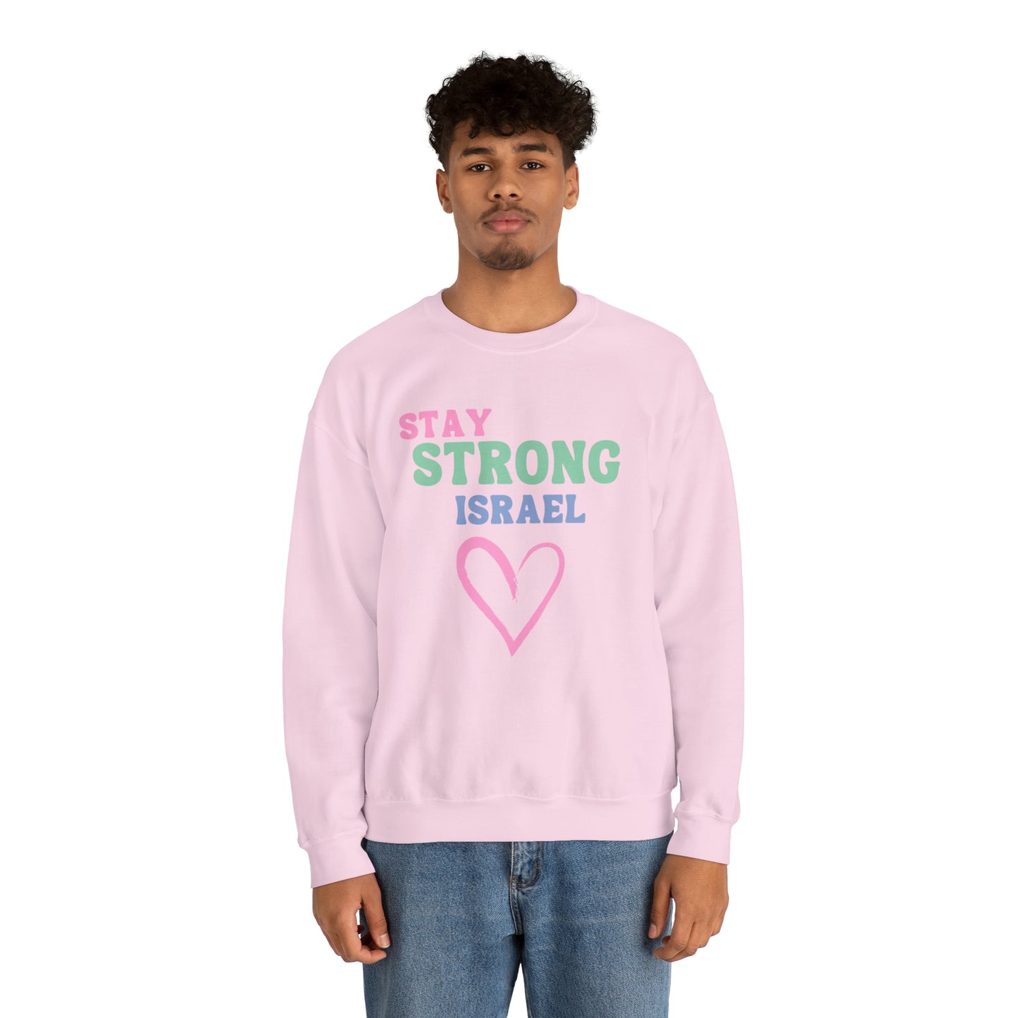 Stay Strong Israel Unisex Heavy Blend Crewneck Sweatshirt